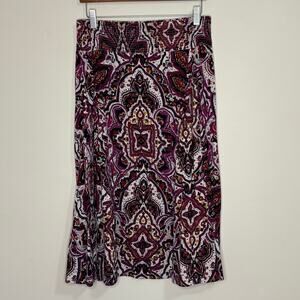 NWT Charter Club Woman Skirt Women's Size 22W 100% Cotton Pull On Colorful